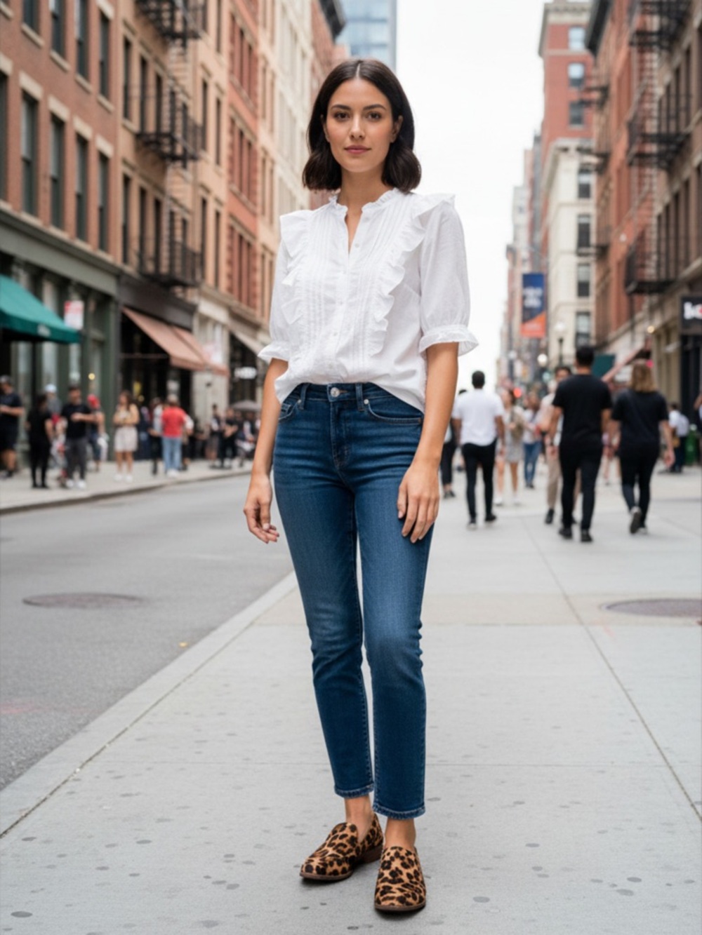 Madewell Women’s Leopard Print calf hair Loafers